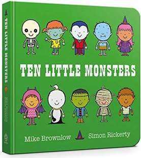 Ten 十只小怪物 Board Book Monsters 数数启蒙 进口英文原版 儿童英语认知识物绘本 Little