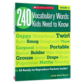 Words 四年级孩子需要知道 Grade Know 进口英文原版 Need 240个单词词汇 教辅词典 Kids Vocabulary 240