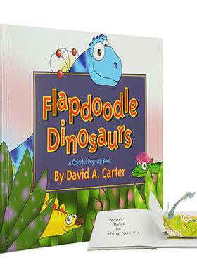 英文原版 Flapdoodle Dinosaurs 小学STEM科普 恐龙 立体书 David A.Carter