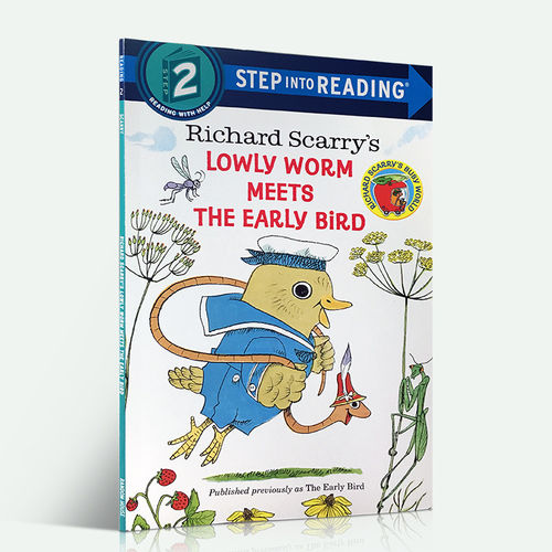 Lowly worm meets the early bird 卑微的虫遇见早起的鸟 Step into Reading兰登分级读物进阶2级 进口英文原版 儿童英语阅读绘本
