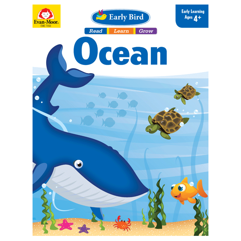 Evan-Moor Early Bird Ocean age 4+ 报晓鸟系列 神秘的海洋 四岁以上 英文原版教辅