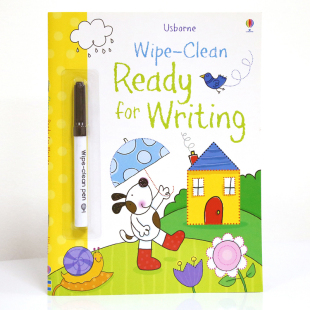 Ready 附可擦笔写字 for Usborne 尤斯伯恩图书可擦书 Writing 准备书写 Wipe 儿童自主学习英文启蒙 进口英文原版 clean