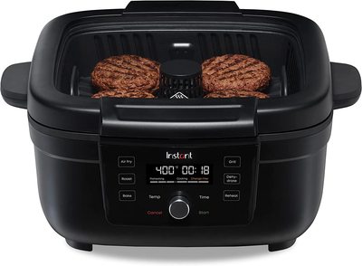 美国代购Instant  Indoor Grill and Air Fryer 6合1空气炸锅110