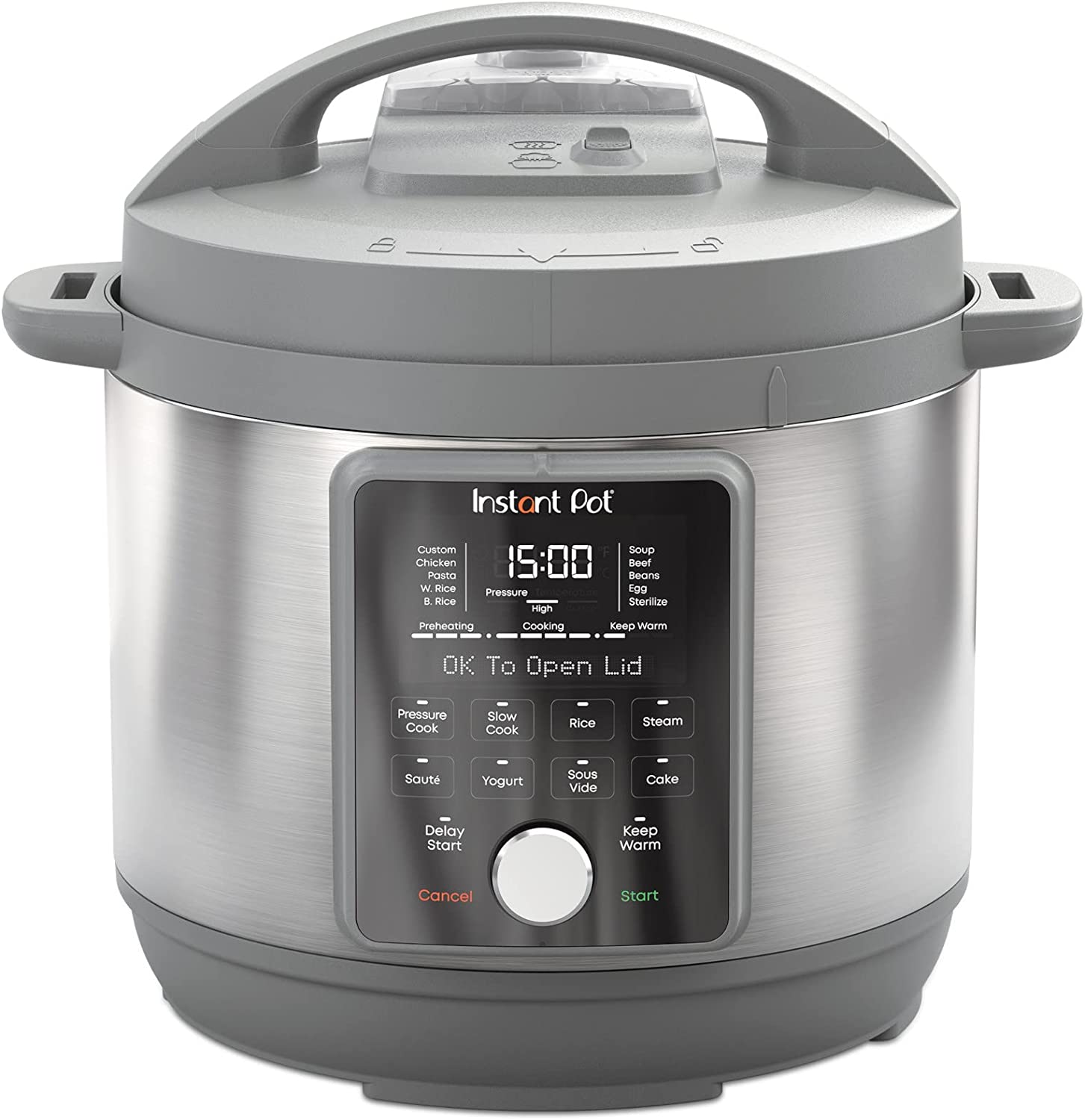 美国代购Instant Pot Duo Plus 9合1多功能智能电饭锅煎炒锅110v