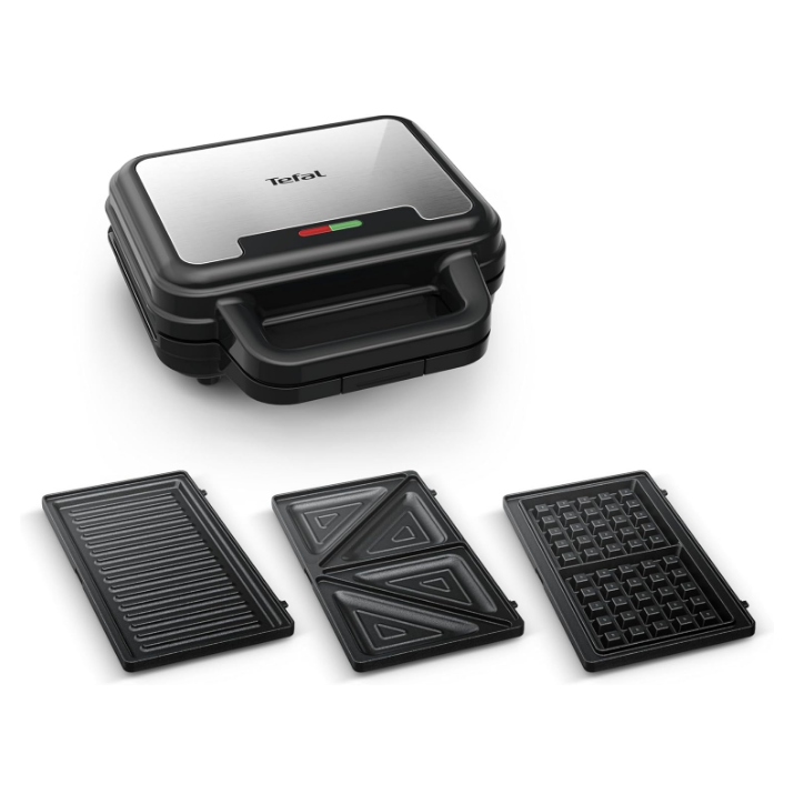 德国代购Tefal SW383D10 Sandwich Waffle Panini 华夫饼三明治机