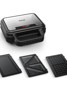 德国代购Tefal SW383D10 Sandwich Waffle Panini 华夫饼三明治机