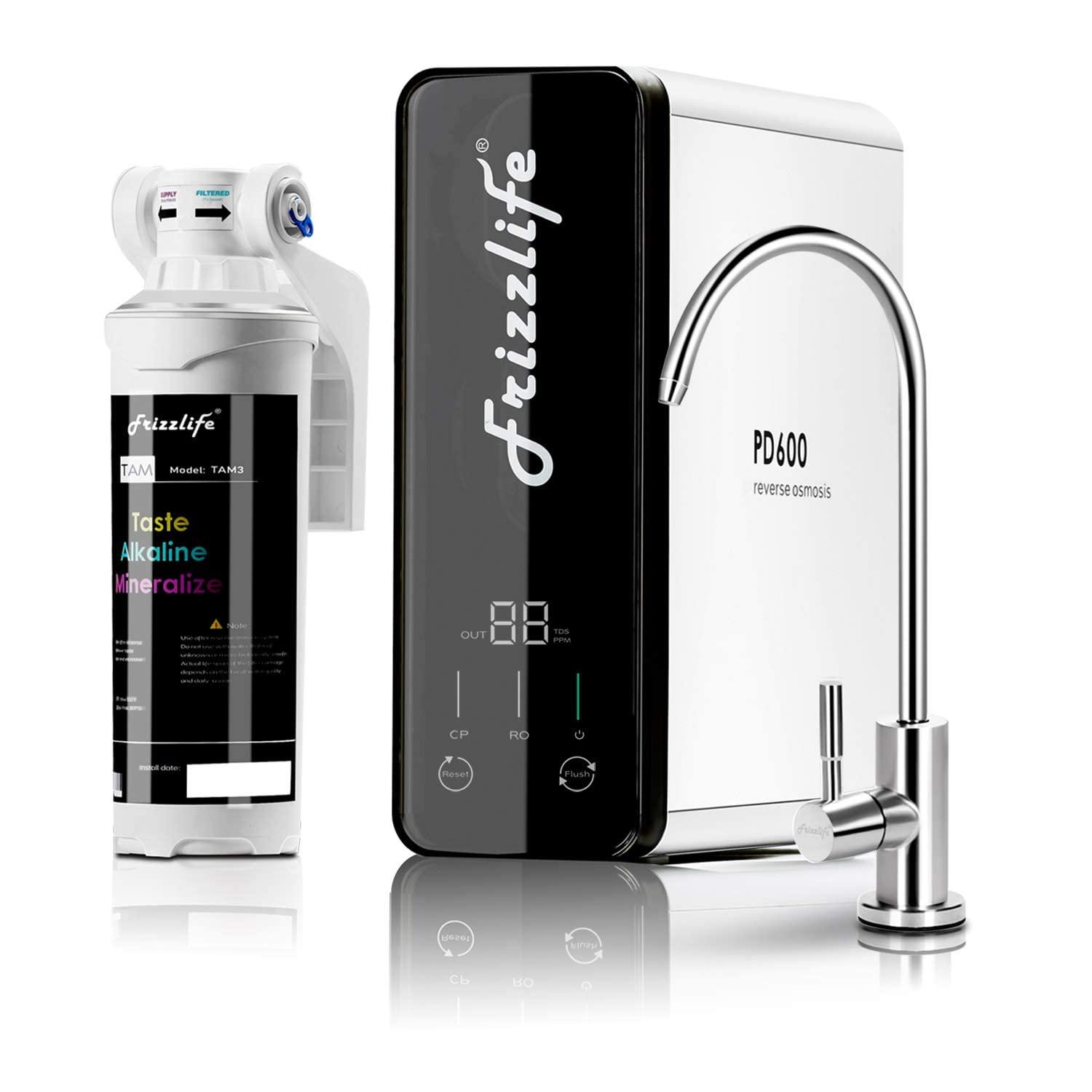 美国代购Frizzlife RO PD600-TAM3 反式净水器直饮水无罐设计