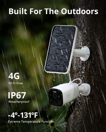 美国代购eufy Security 3G/4G LTE Camera Outdoor 室外摄像头
