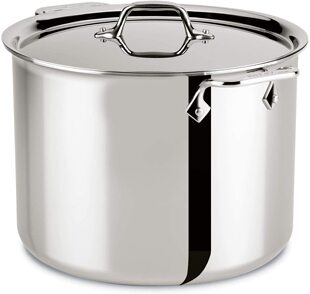 美国代购All Clad D3 Stockpot大容量不锈钢汤锅酱锅三层复合结构