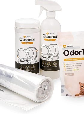 美国代购Litter-Robot 4 by Whisker猫砂屋清洁剂除味剂袋子套装