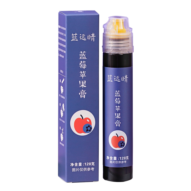 ZANABO咱阿伯蓝莓苹果膏 128g新鲜蓝莓手作 做你眼睛的蓝朋友
