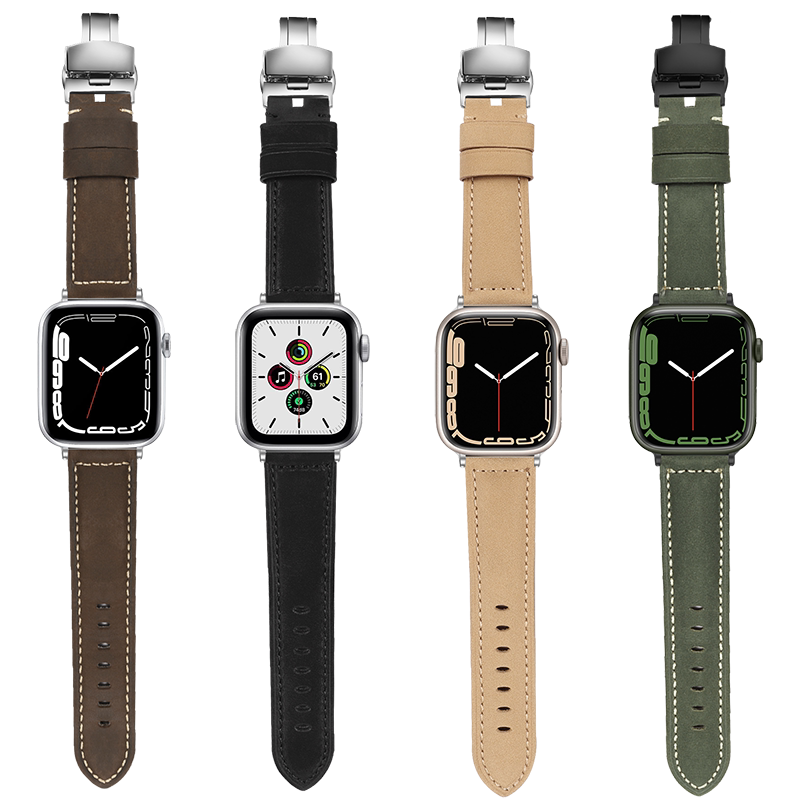 妙百年适用applewatch真皮表带