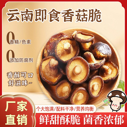 菌菇脆片脱水蘑菇香菇脆片特产