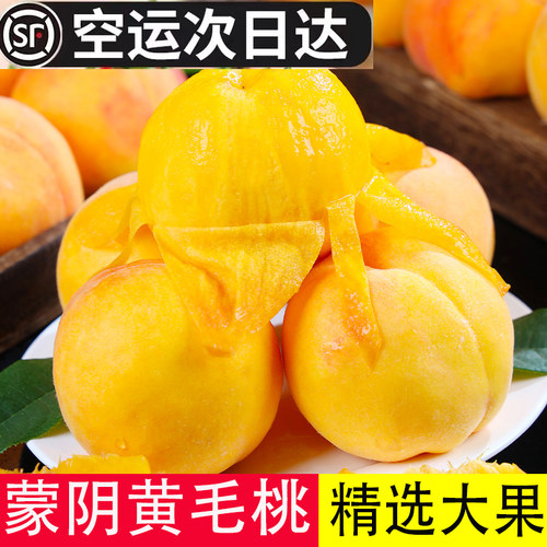 山东蒙阴黄毛桃黄桃毛桃新鲜水果