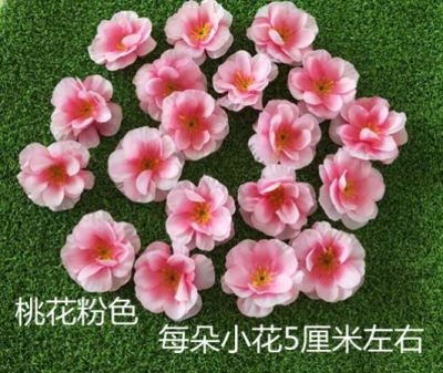 仿真桃花瓣装饰散l装手工拍摄布花花瓣包假花小花桃树
