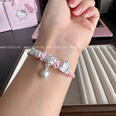 足银手链可爱学生送女友闺蜜礼物