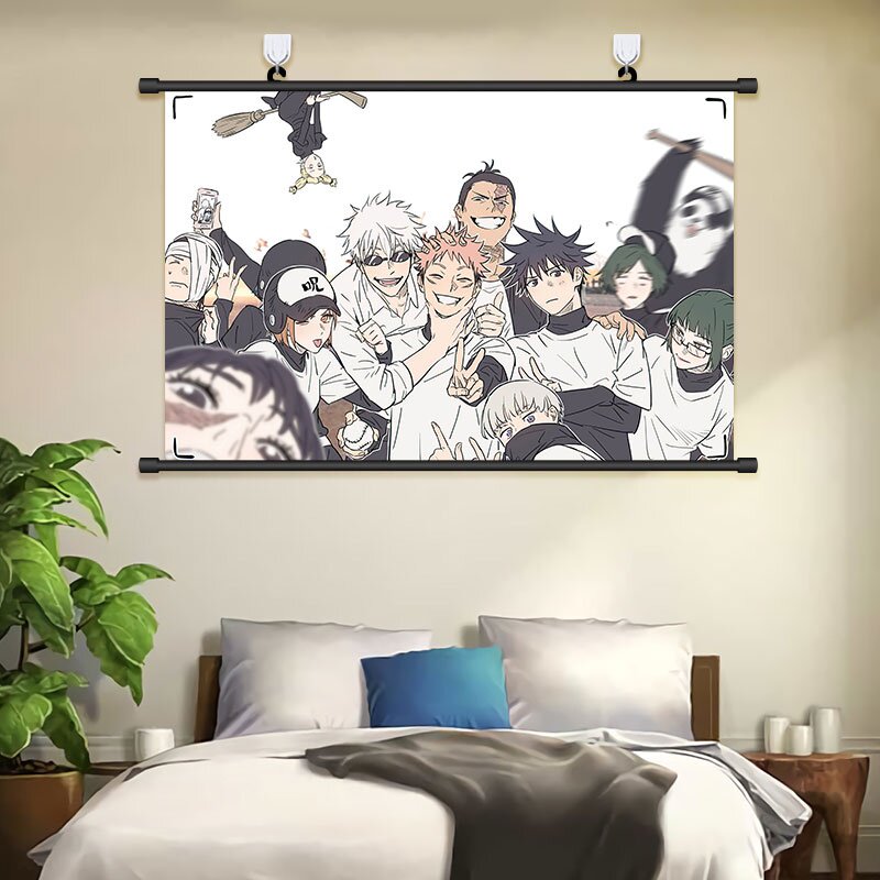 咒术回战 咒术回战挂画五条悟海报伏黑惠壁纸动漫周边野蔷薇虎杖悠仁壁画 图片价格品牌报价 原仓数据