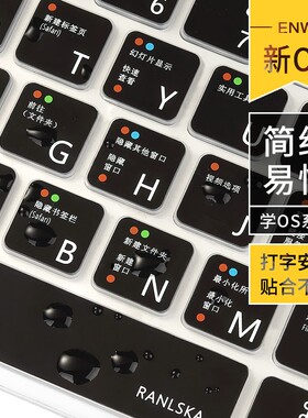 适用macbook苹果电脑14寸macbook Air13透明M3键盘膜Mac笔记本13.3英寸M2保护膜M4macbookpro14.2快捷键 硅胶