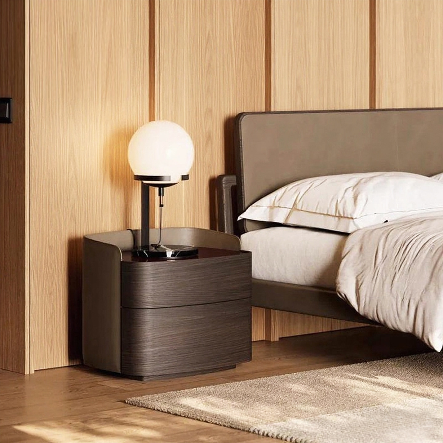 高级感床头柜设计师2026年新款意式极简创意轻奢大户型卧室床头柜,住宅家具,床头柜,淘宝优惠券,粉丝福利购,淘宝优惠卷