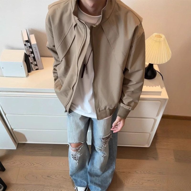 短反外套短款男夹克bomber飞行员