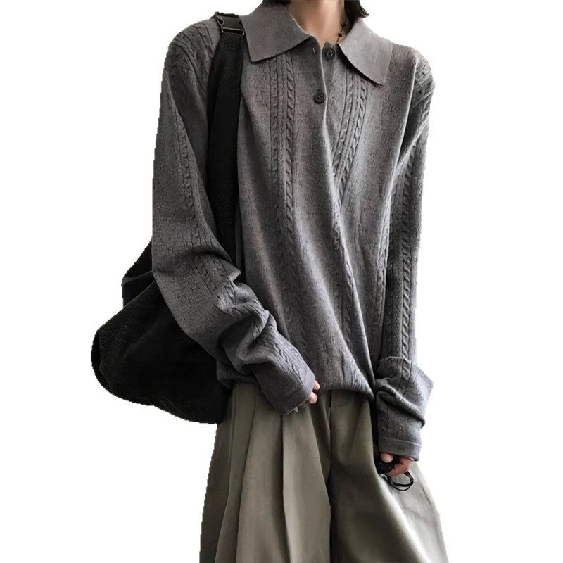 短反anfit男款卫衣le翻领麦穗老