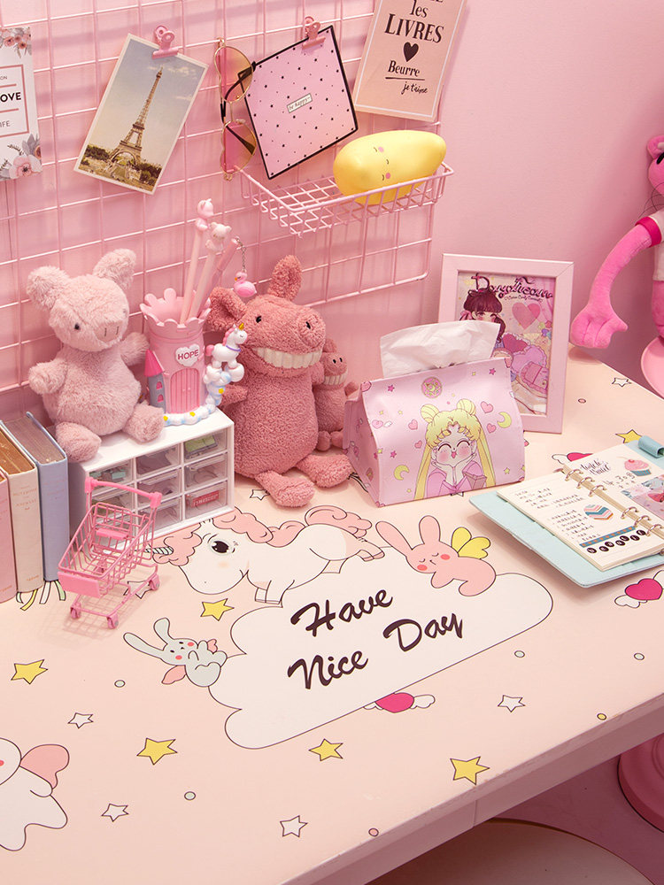 桌面贴纸防水防油自粘宿舍书桌桌子装饰ins北欧墙纸卧室女孩网红