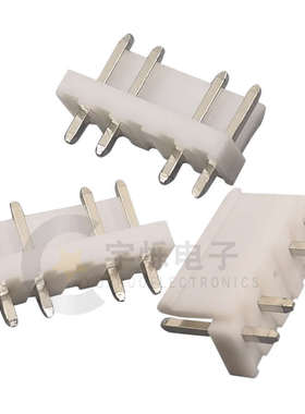 VH3.96mm接插件VH直针2A/3A2Z/4A/12A空针缺针直插针座米黄色蓝色