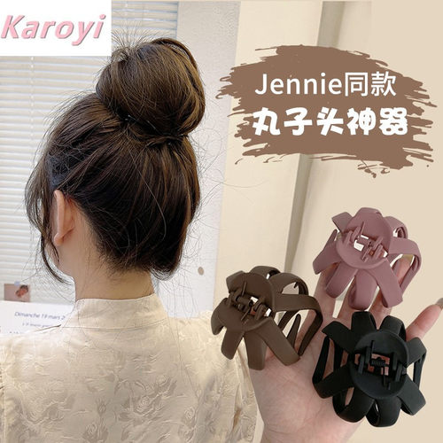 高马尾抓夹丸子固定神器鲨鱼发卡