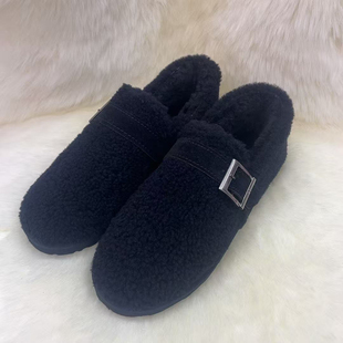 2025新款羊毛皮毛一体保暖防滑包头拖鞋里外真羊毛