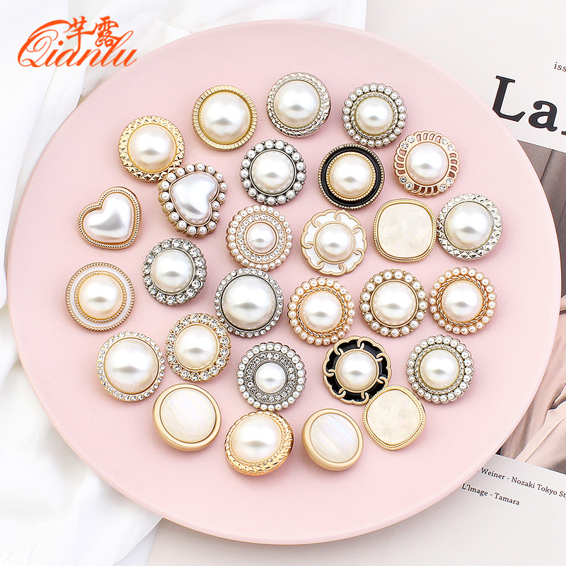 羊绒高档小香风装饰配件金属纽扣