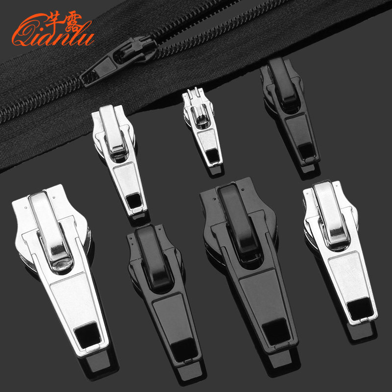 金属拉链头尼龙拉头衣服书包裤子防下滑固定3/5/8/10号拉锁头配件
