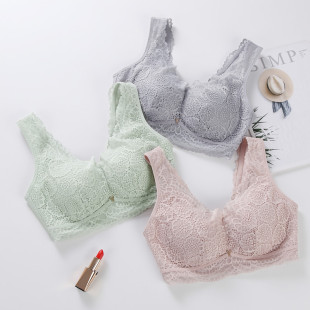 诺黛尔 健康养护内衣薄桑蚕丝舒适睡眠大胸显小文胸 2020新款