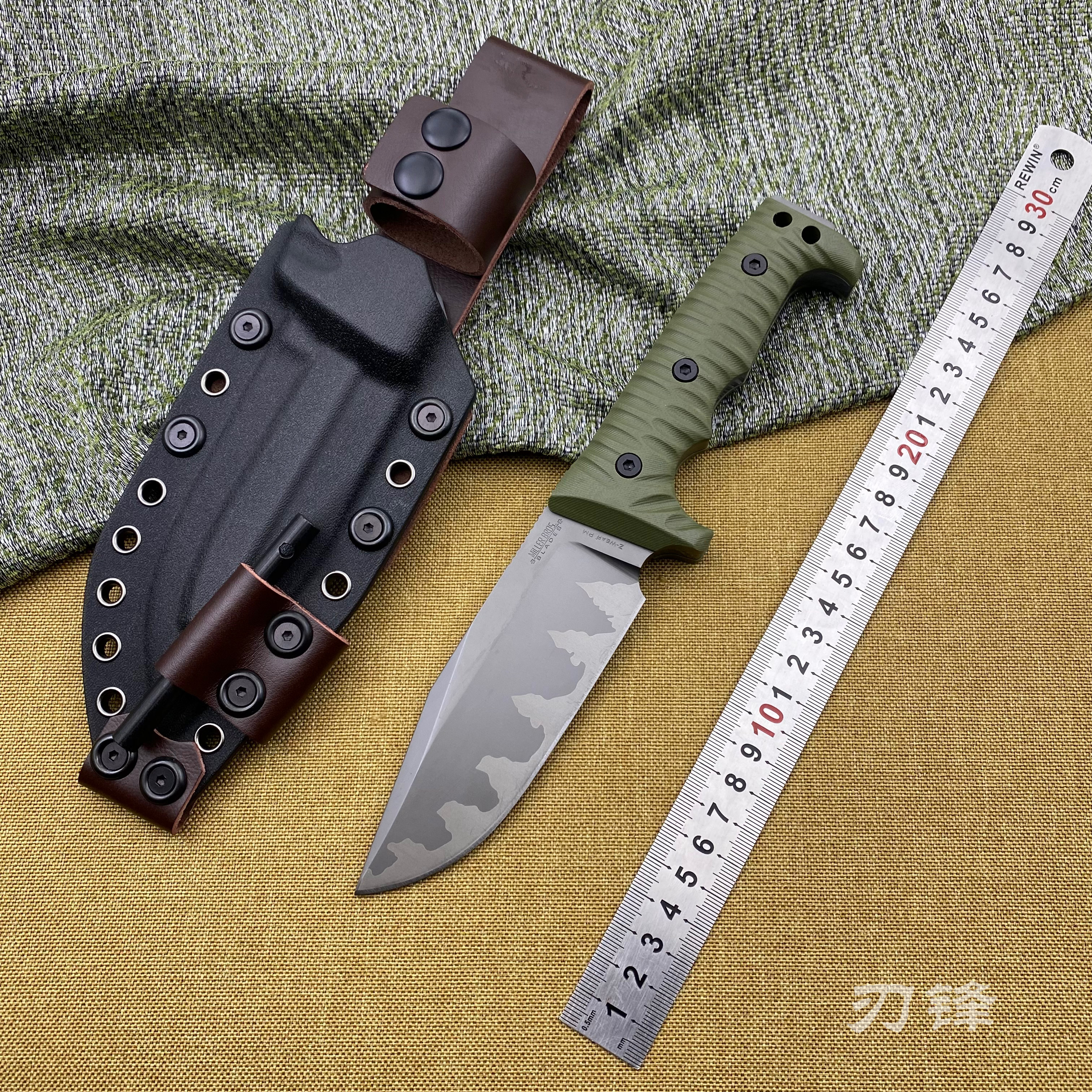 定制米勒M-8一体龙骨野外露营砍柴刀家用刀