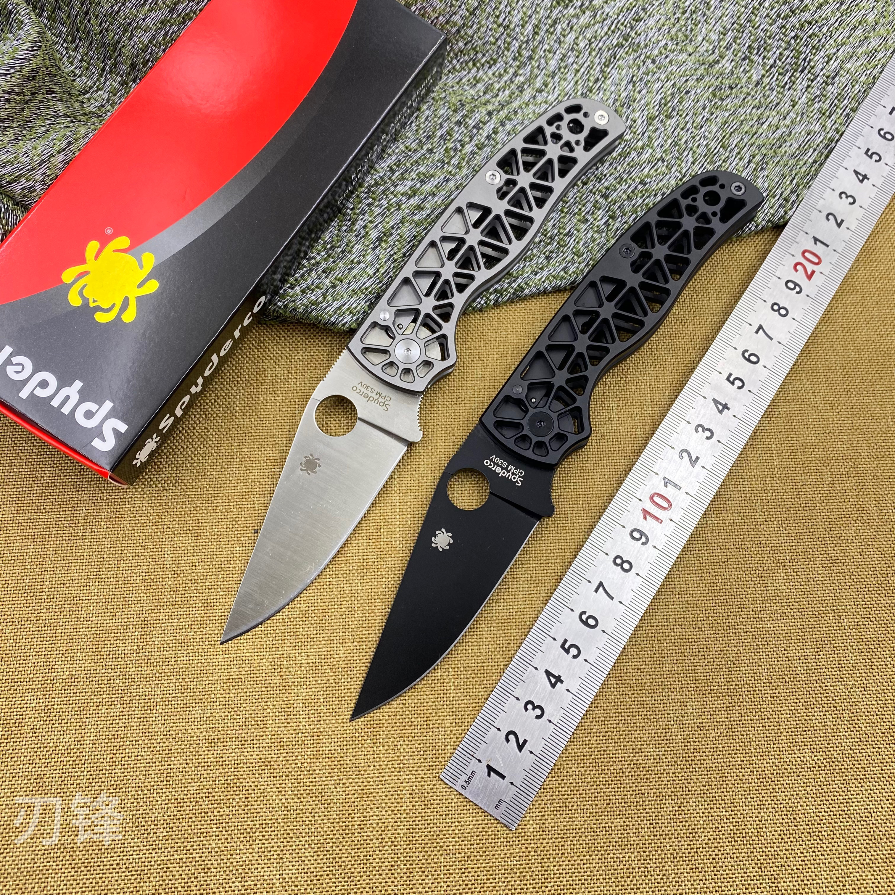 蜘蛛c266便携式口袋小刀铝合金柄小刀