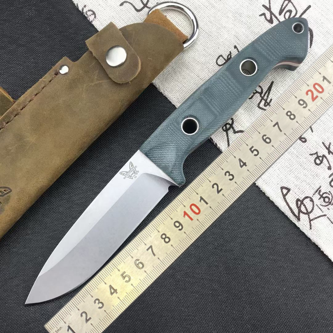 蝴蝶162直刀G10手柄户外求生户外随身便携骑行钓鱼烧烤吃肉小直刀
