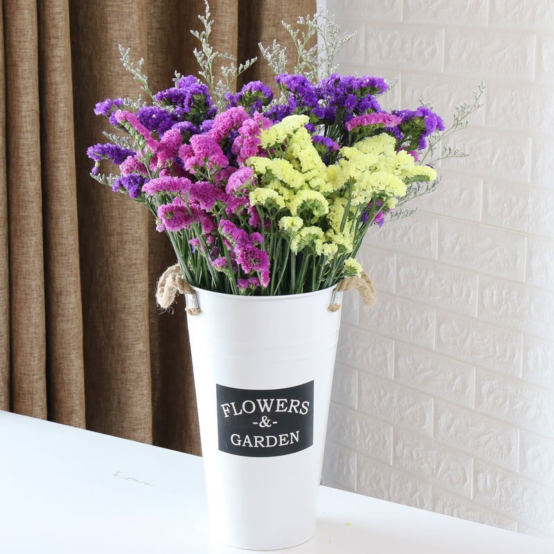 客厅餐桌插花卧室干花和花瓶套装花花束装饰混合房间海蓝603717