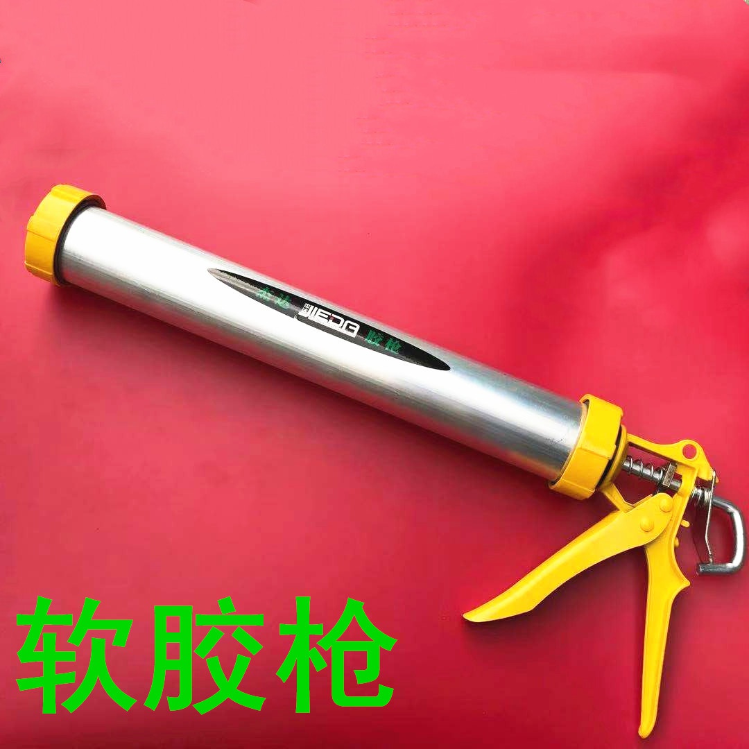 优质加厚铝合金筒式玻璃胶枪压胶枪打胶枪硅结构胶枪软胶枪