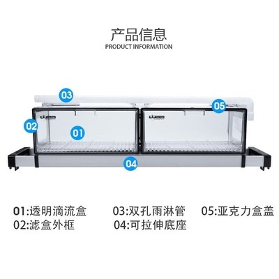 过滤棉干湿分离隔板生化球滴流盒