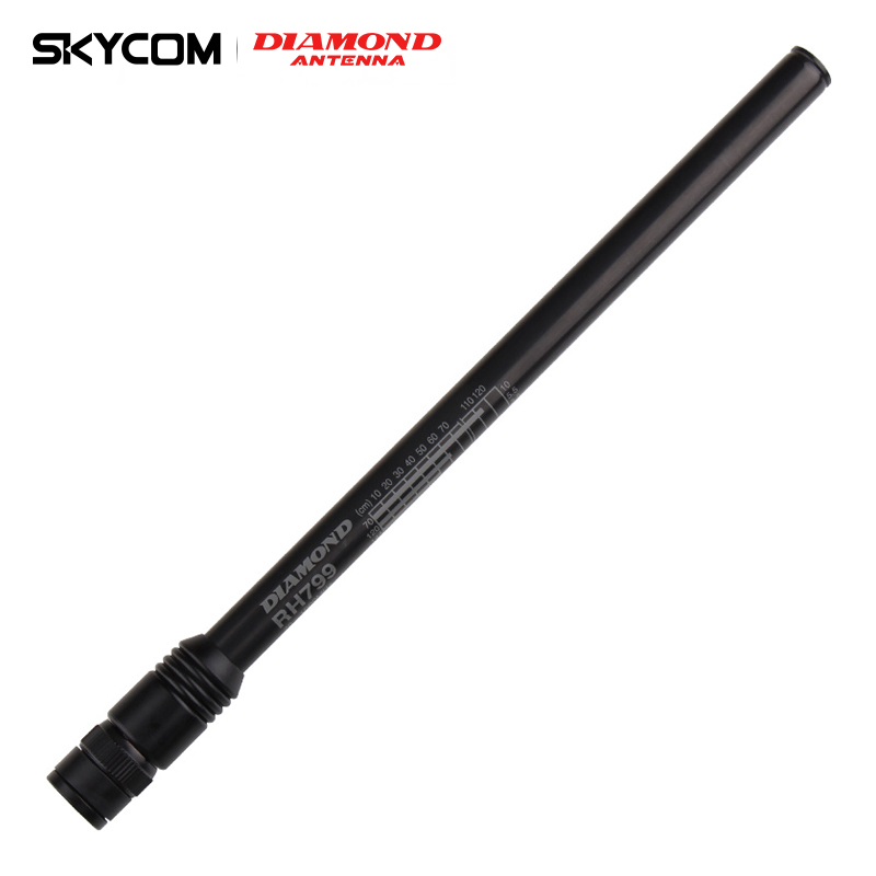 DIAMOND钻石RH799UV双段手持对讲机高增益拉杆天线 宽频接收1.13m