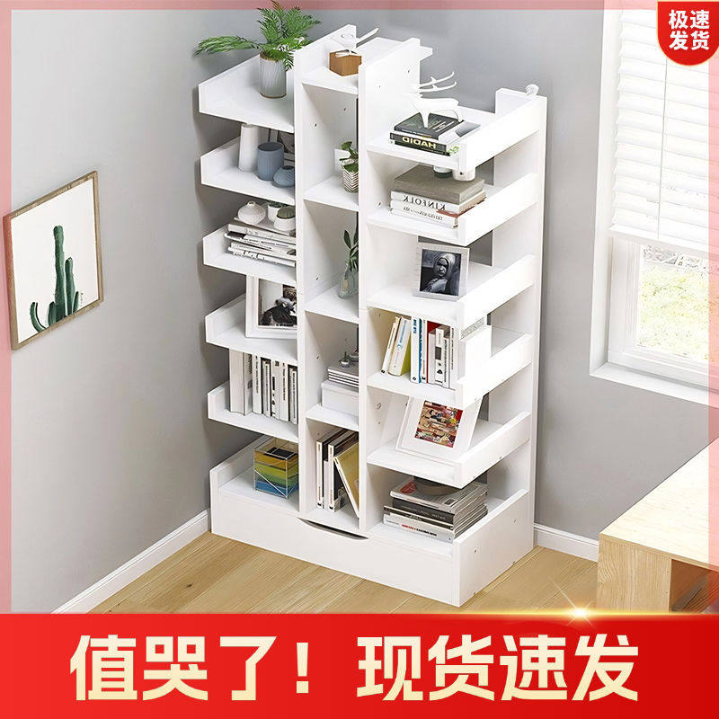 书架落地简约置物架小型儿童网红迷你家具客厅收纳家用小书柜直发