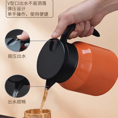 焖茶壶家用泡茶保温壶不锈钢办公室闷茶壶茶水分离长效水壶无
