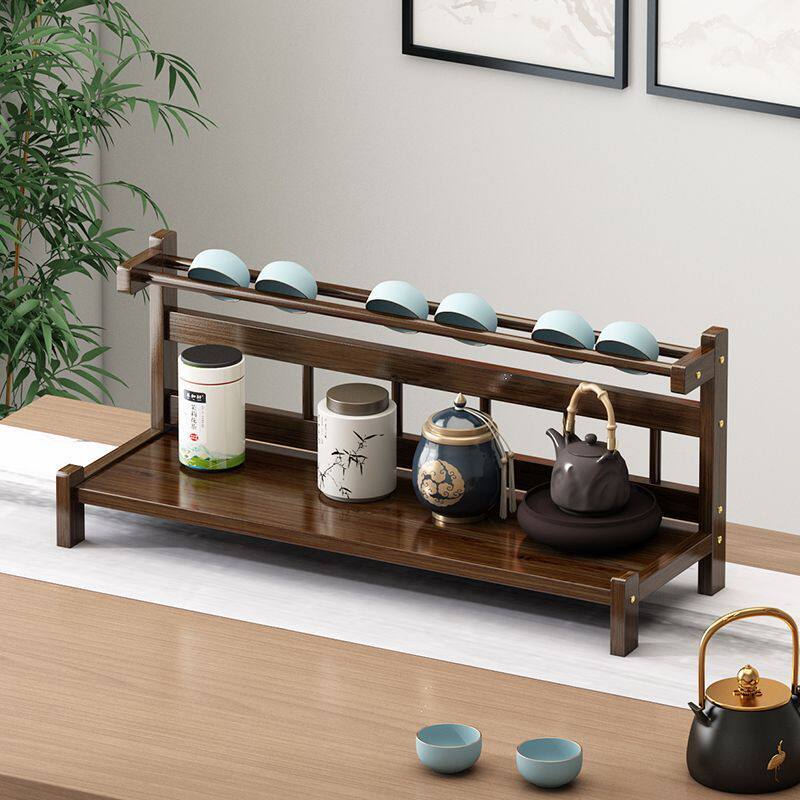 桌面博古架茶杯架茶具架子置物架茶壶茶货架展示架紫砂壶摆放