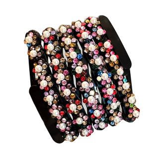 折叠式水钻头箍隐形伸缩发箍女压发发卡固定刘海碎发带齿防滑夹子