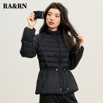 RARN收腰显瘦90白鸭绒轻薄羽绒服
