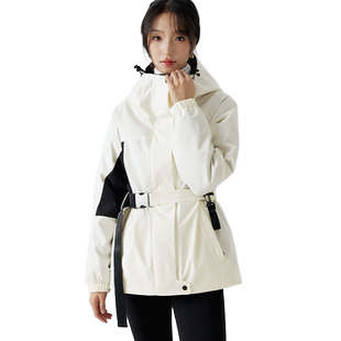 RARN热爱如你防风工装羽绒服女撞色冬季时尚加厚派克服保暖外套潮