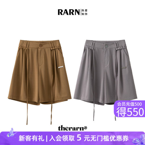 RARN短裤休闲短裤宽松直筒版型