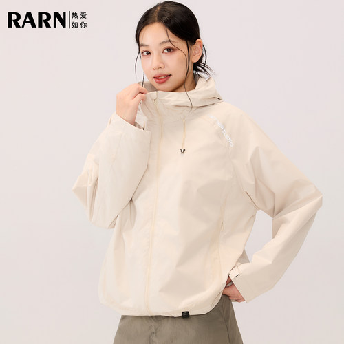 RARN户外2025年新款秋装软壳衣女防风防水冲锋衣夹克男登山服外套