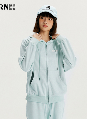 RARN热爱如你环保麂皮绒刺绣套装RA23AW034