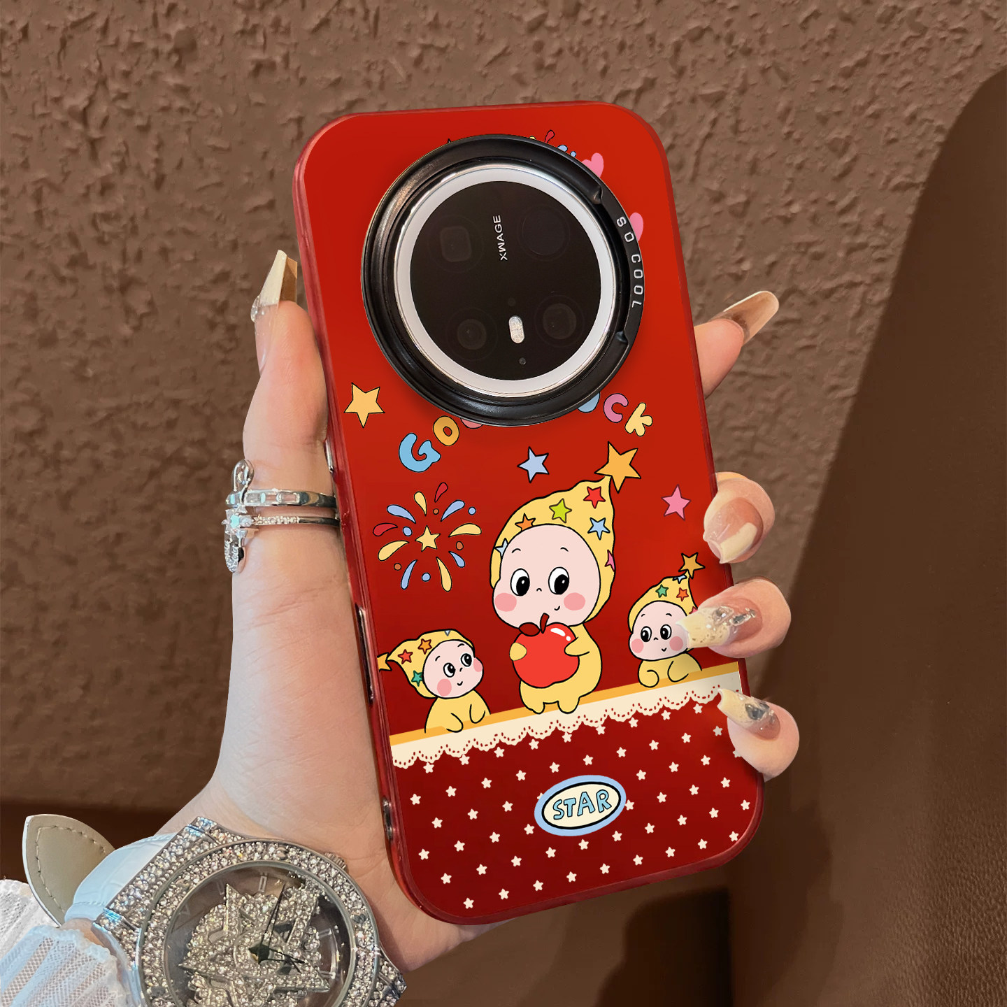 适用于华为mate80promax手机壳英文三只星星人新年支架60/50e系列红色彩银40+新品30epro防摔男女保护套70air,3C数码配件,手机保护套/壳,淘宝优惠券,粉丝福利购,淘宝优惠卷
