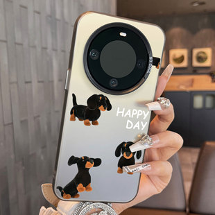 适用于华为mate80promax手机壳四只腊肠狗支架60简约50e系列彩银40+套新品30epro防摔男女款保护套mate70air